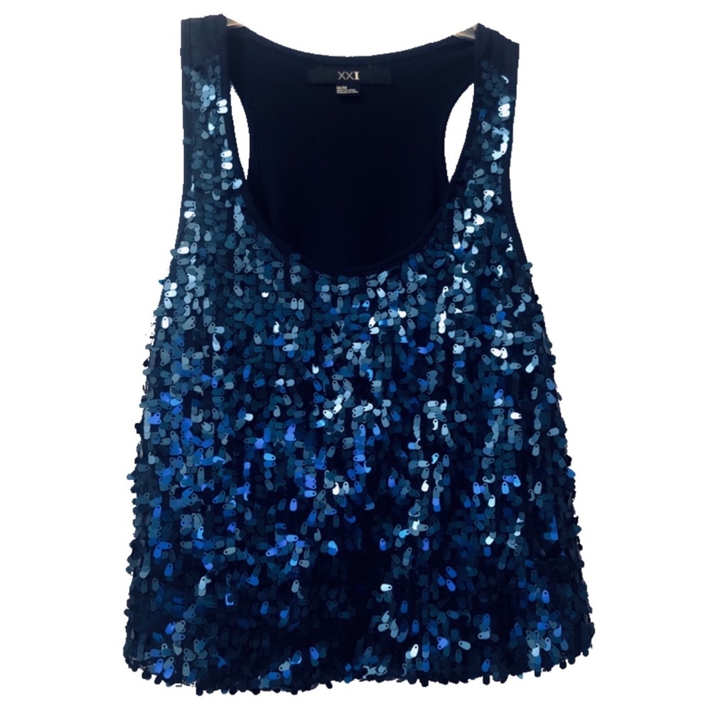 Festive Sequin Tank Top
